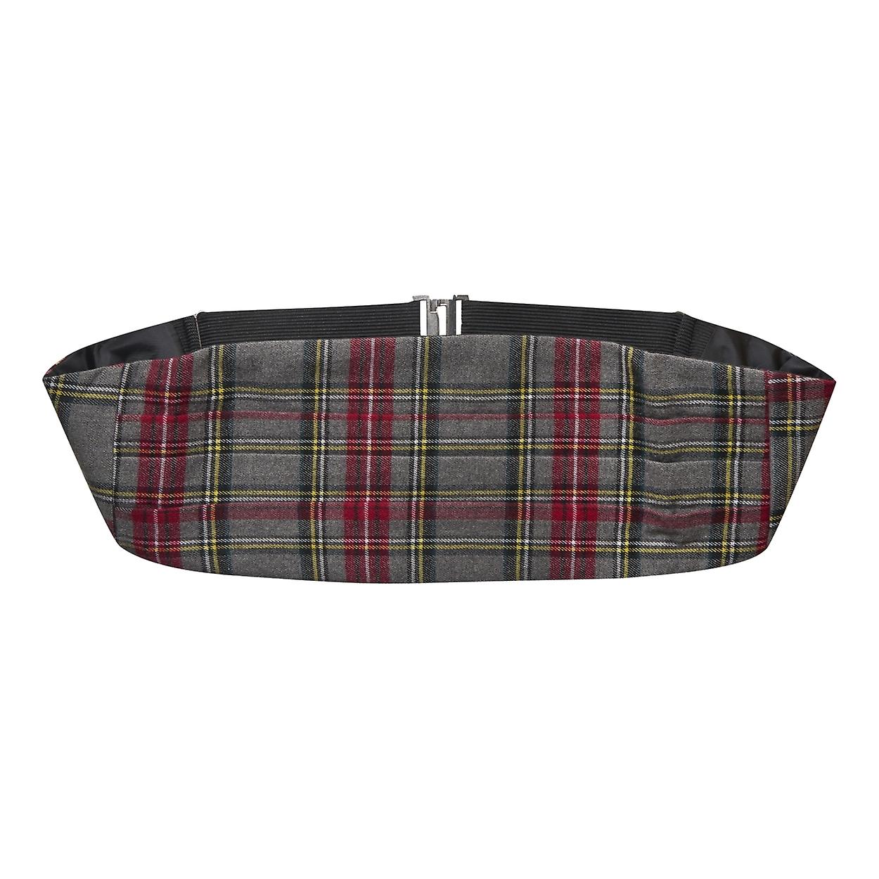 Light Grey Tartan Cummerbund