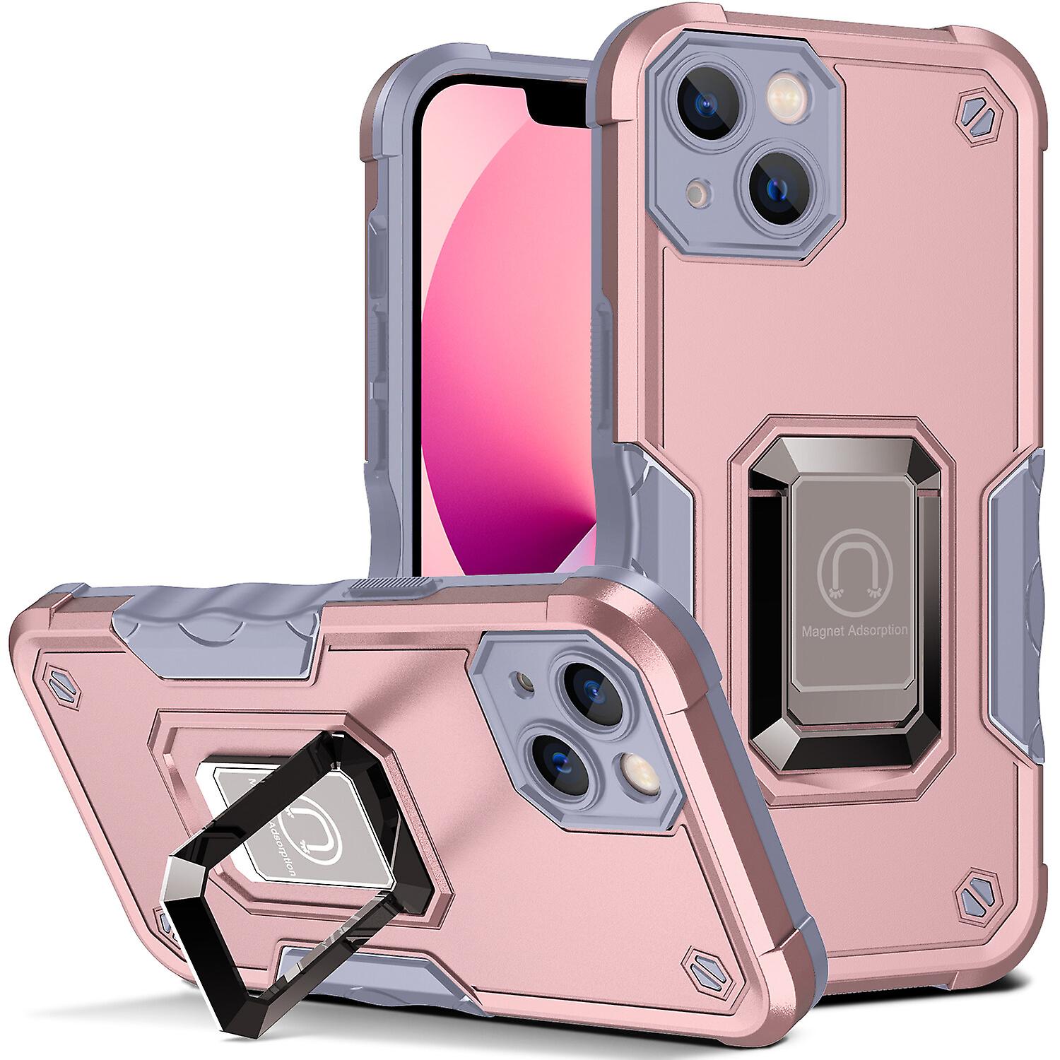 Case for iPhone14 Plus Shockproof Magnetic With Ring Holder