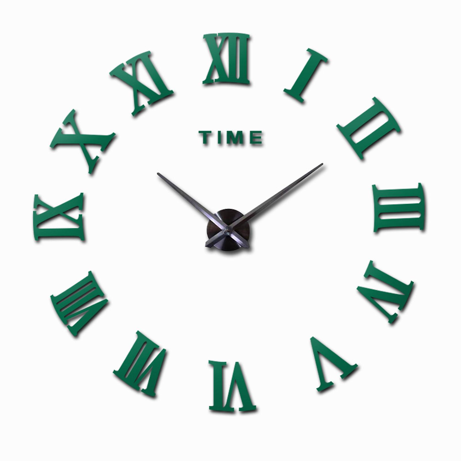 Large 3D Mirror Wall Clock Stylish 3D Effect Wall Clock For Office Hotel