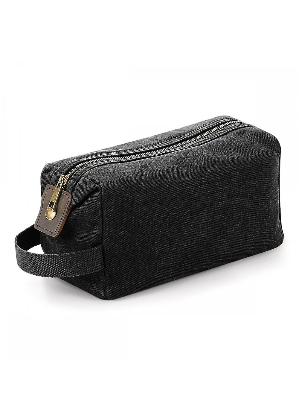 Quadra Heritage Waxed Canvas Wash Bag QD651