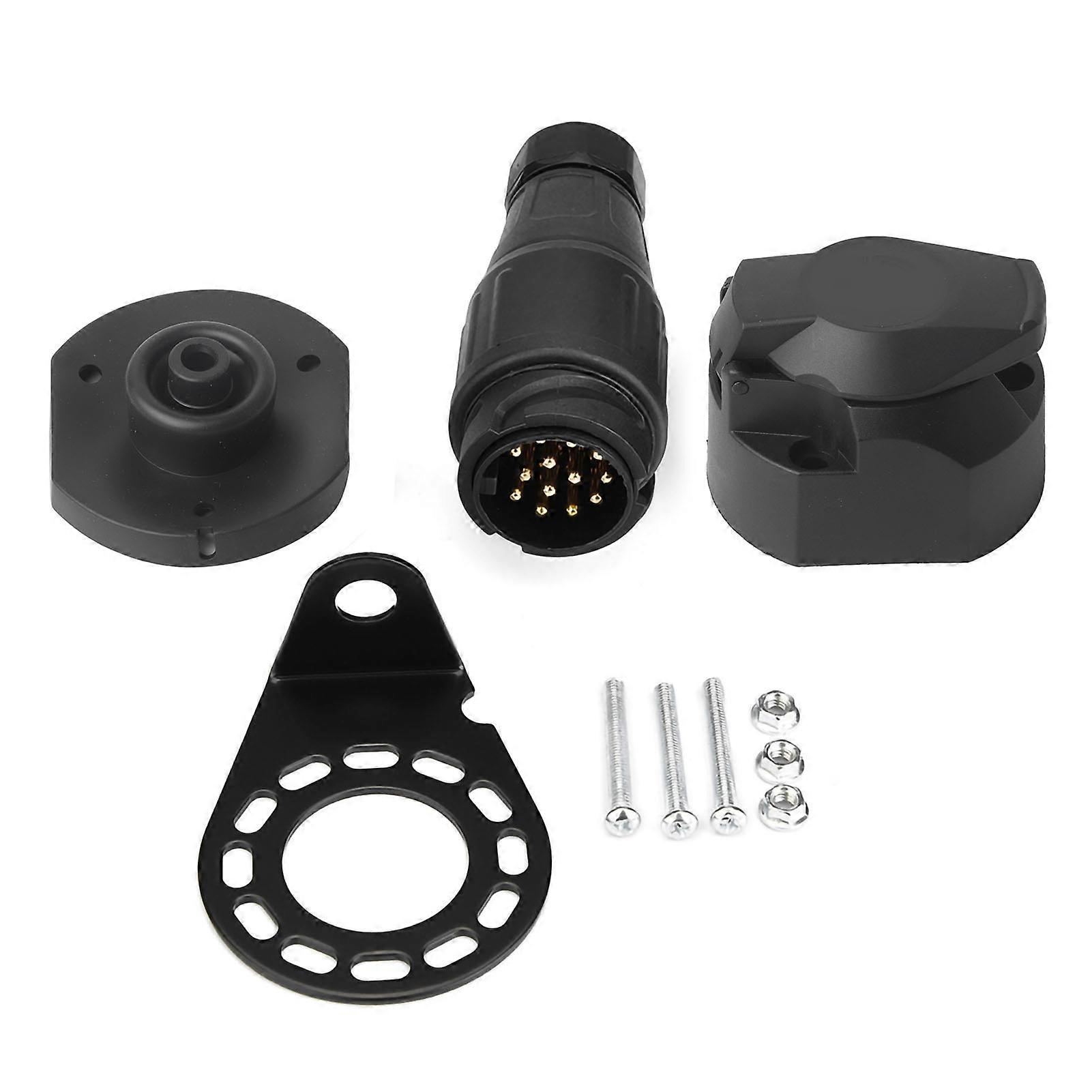 12V Trailer Adapter Socket Connector Adapter Bracket for Trailer Caravan Towing Towbar