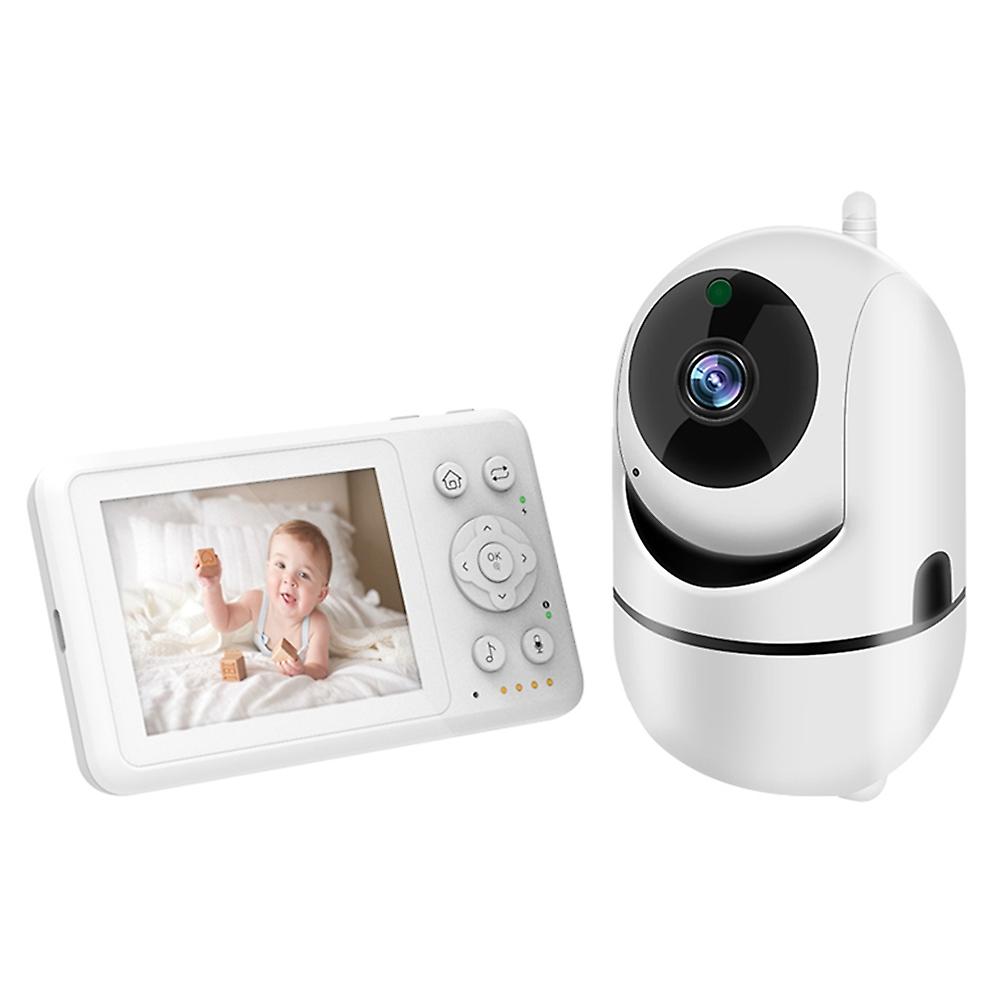 D031 3.2-inch LCD Baby Monitor 2 Way Voice Built-in Lullabies Home Baby Security Camera - Grey / EU