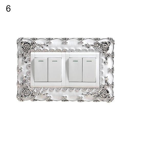 Good Socket Cover Eye-catching Single Light Switch Sticker Decor