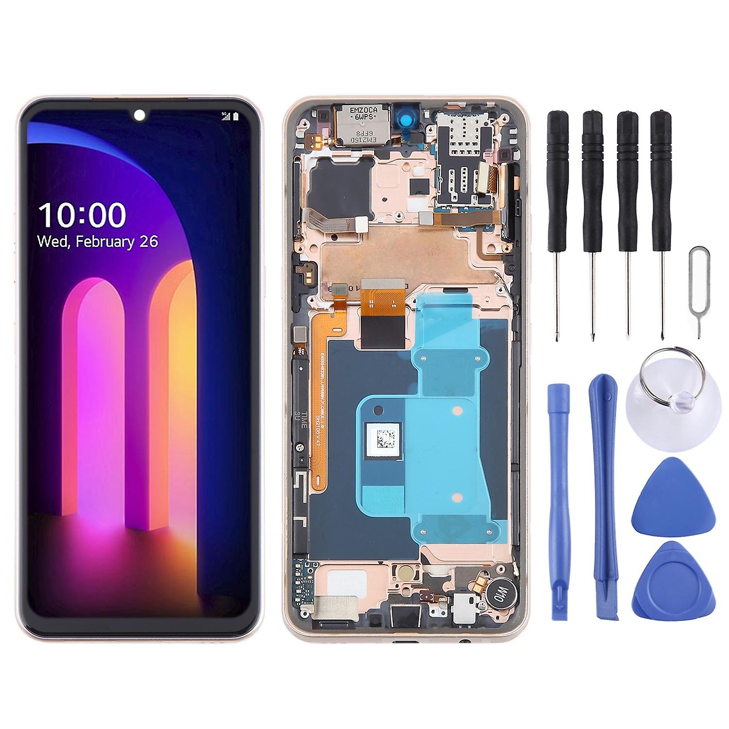 For LG V60 ThinQ US Version Original LCD Screen with Frame