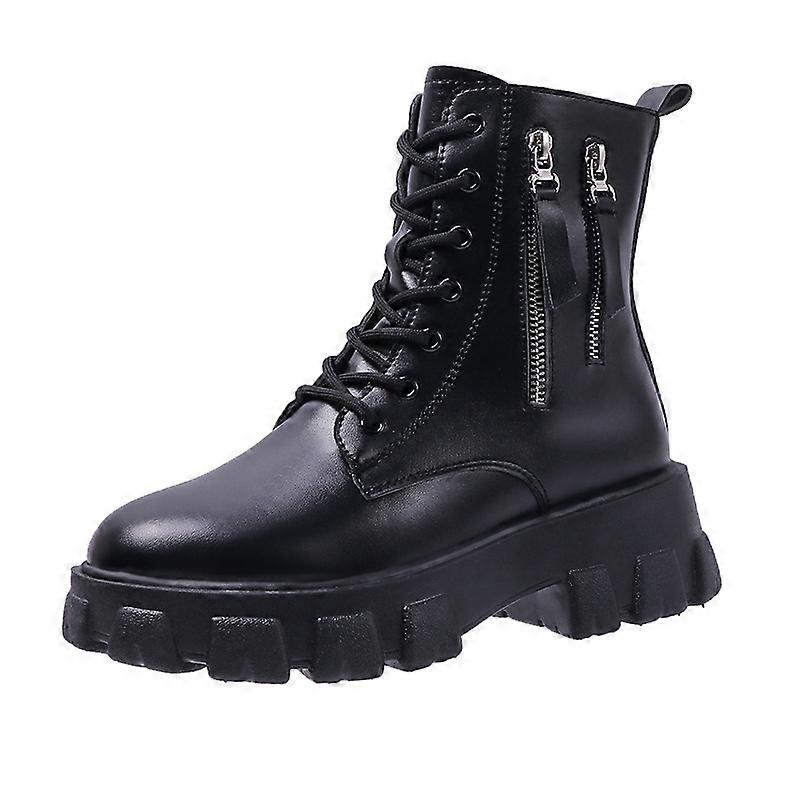 Damen isolierte Winterleder Stiefeletten
