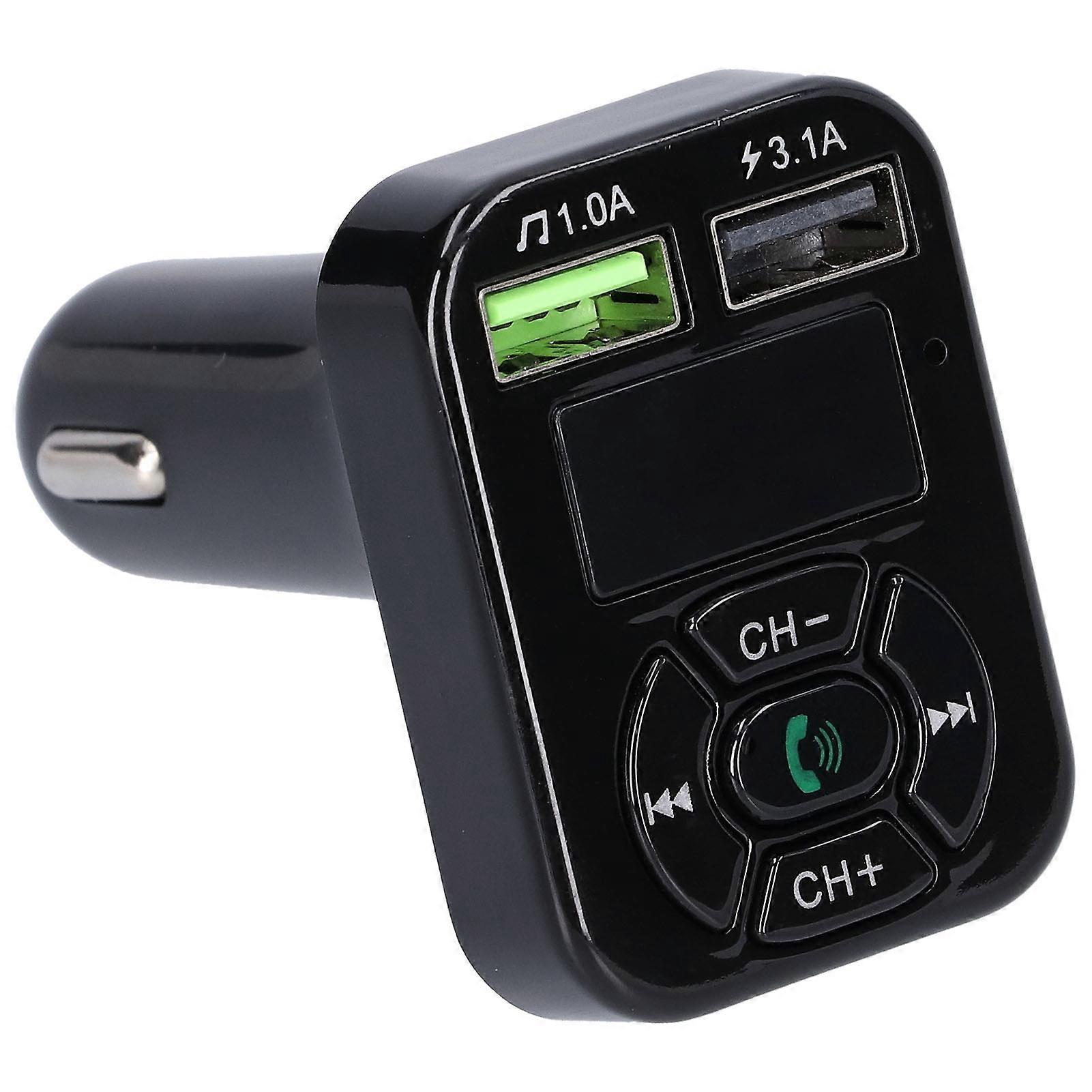 Car Bluetooth Fm Transmitter Bluetooth 5.0 Wireless Handsfree Mp3 Player Transmitter For U Disk Memory Card