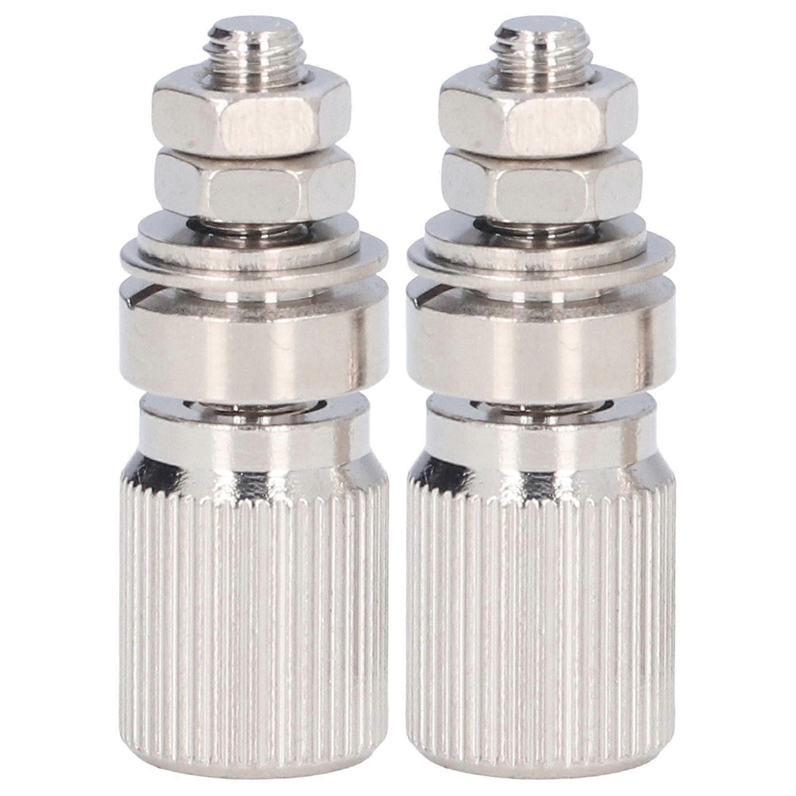 2PCS Binding Post Silver Alloy Contact No Insulation Power Grounding Terminal Post 50025
