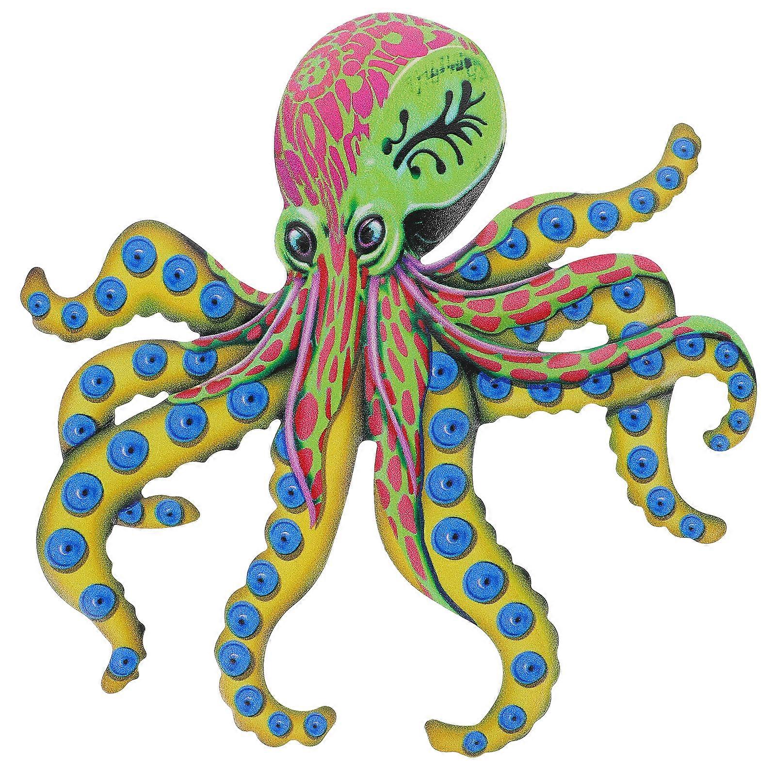 bläckfisk väggdekor färgrik metall bläckfisk skulptur väggdekor för sovrum vardagsrum