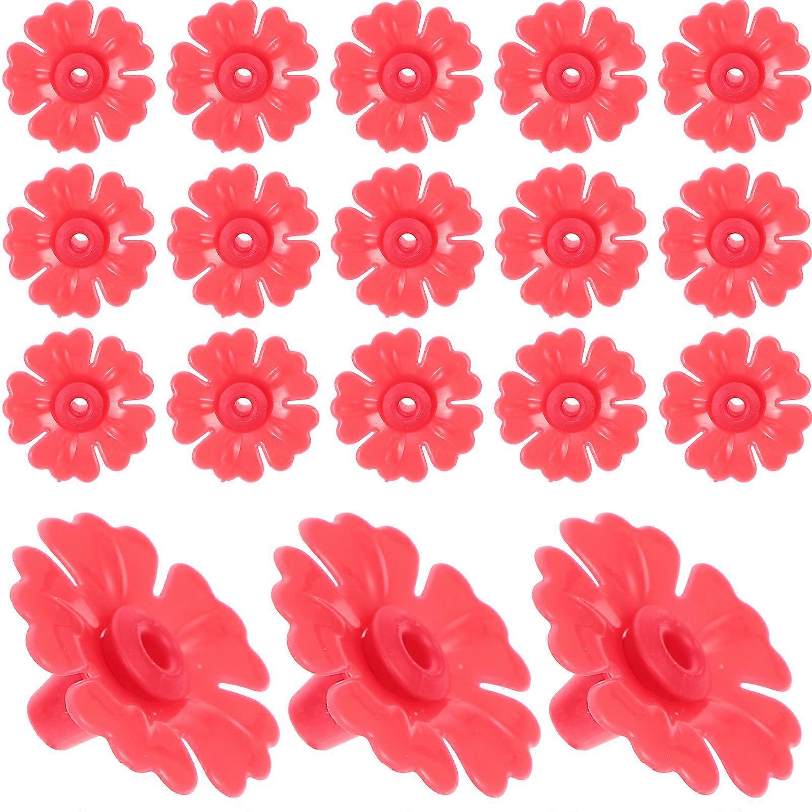 20pcs Colibri Feeder Remplacement Fleurs Plastique Bird Feeder Fleurs Feeder Parties