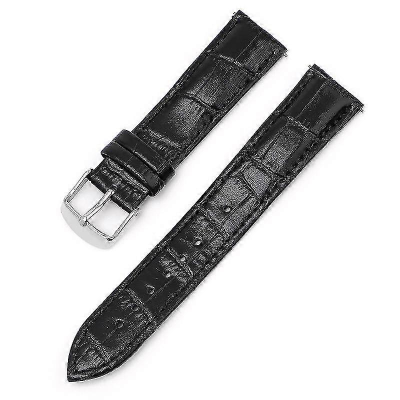 12/13/14/15/16/17MM Äkta Läderrem Bambu Grain Läder Klockarmband