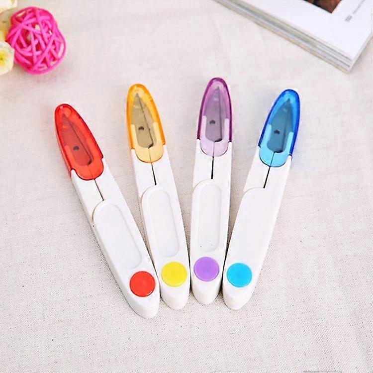 4Pc Sewing Scissors Yarn Thread Cutter Mini Small Snips Trimming Nipper Portable Embroidery Thread Cutter Scissors