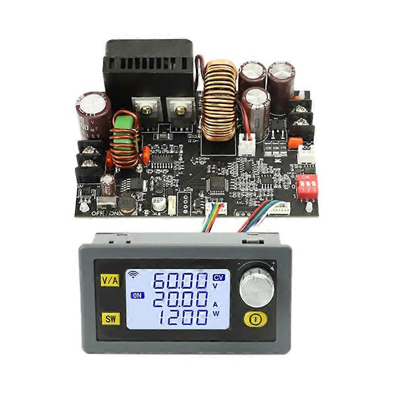 1200W DC CNC Antihypertensive Boost Converter 6-70V Adjustable Power Supply Input Constant Voltage 20A/1200W Buck Module Module