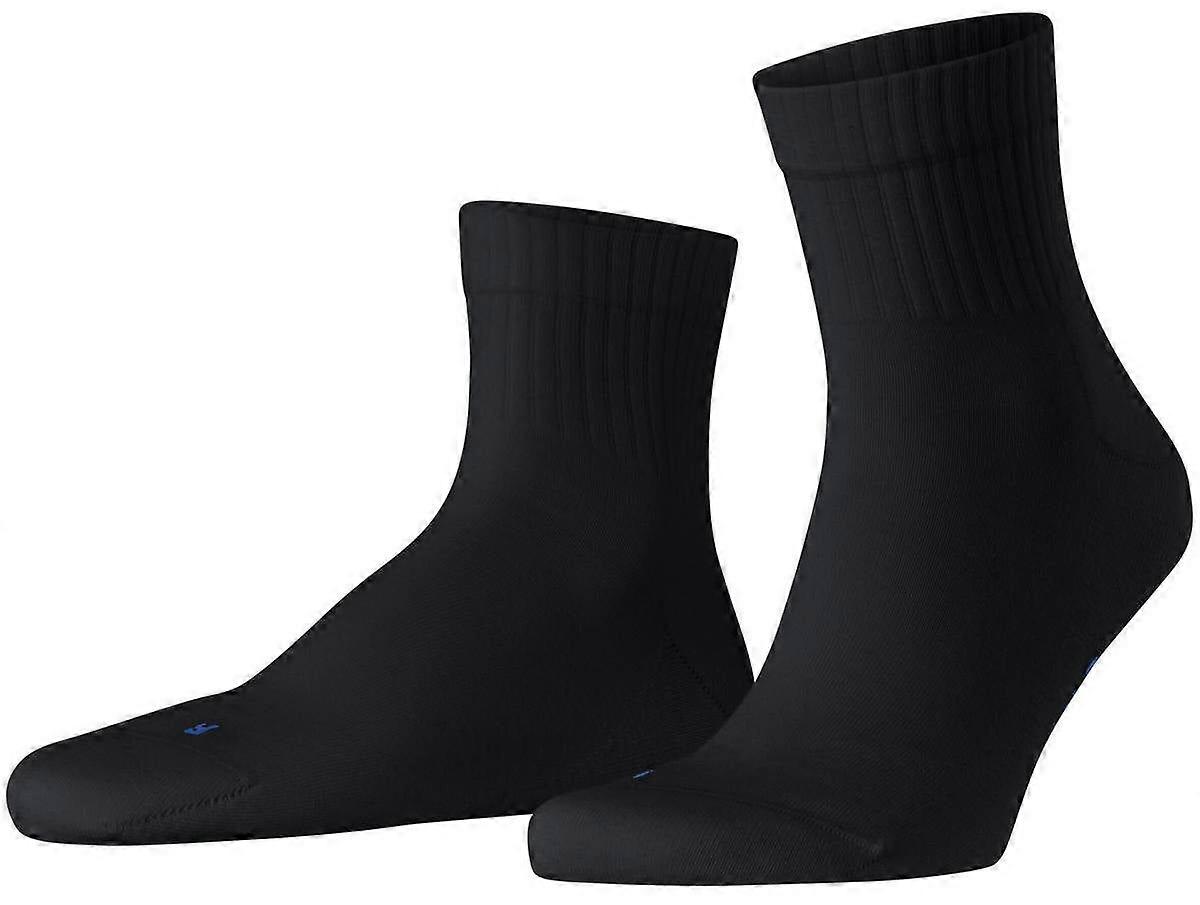 Falke Run Rib Short Socks - Black