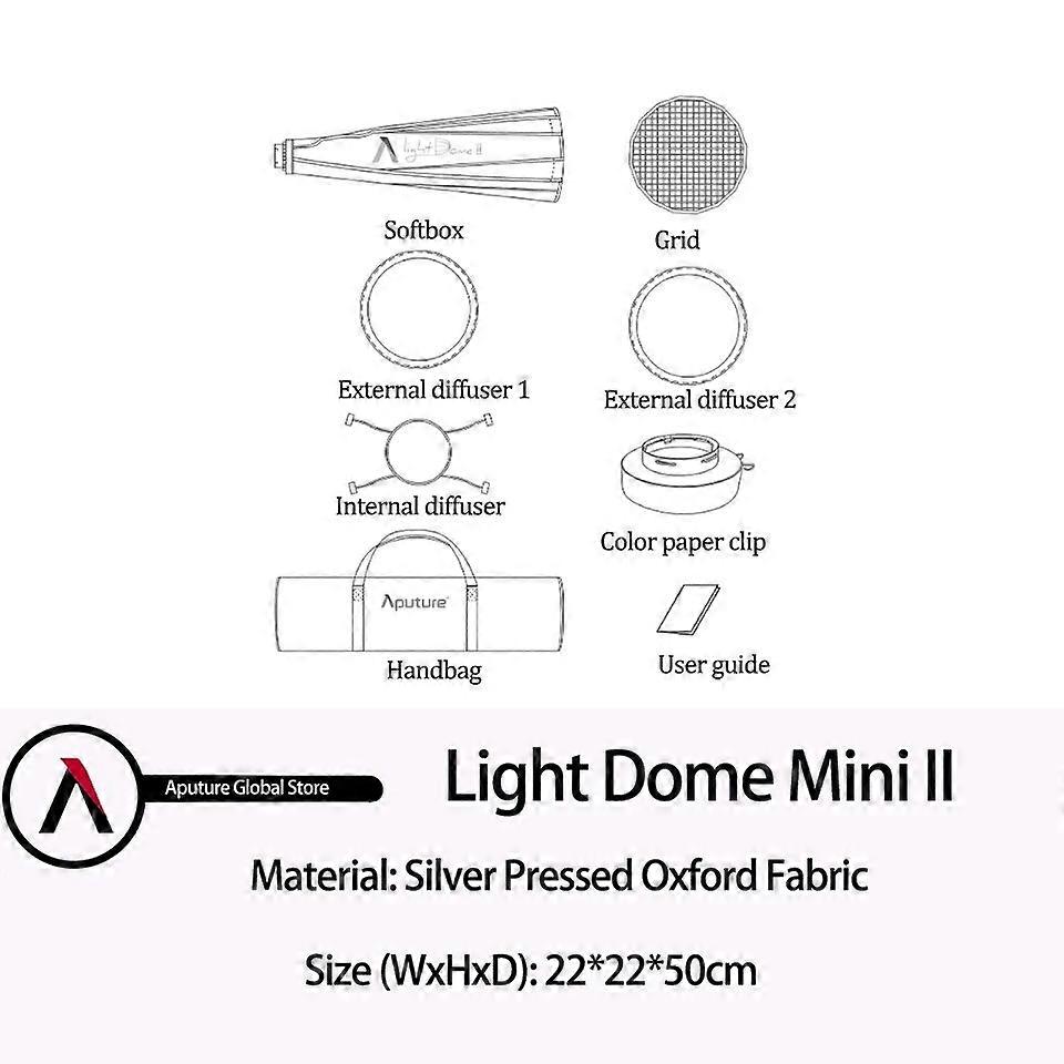 Light Dome Mini Ii Softbox Blitzdiffusor mit Gitter für Bowens Mount Photography Light