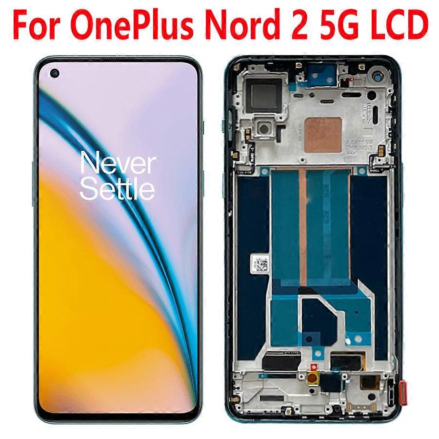 Tib 6.43 Oled For Oneplus Nord 2 5g Lcd Display Screen Sensor Panel Digiziter Assembly For Oneplus Nord 2 5g Dn2101 Dn2103