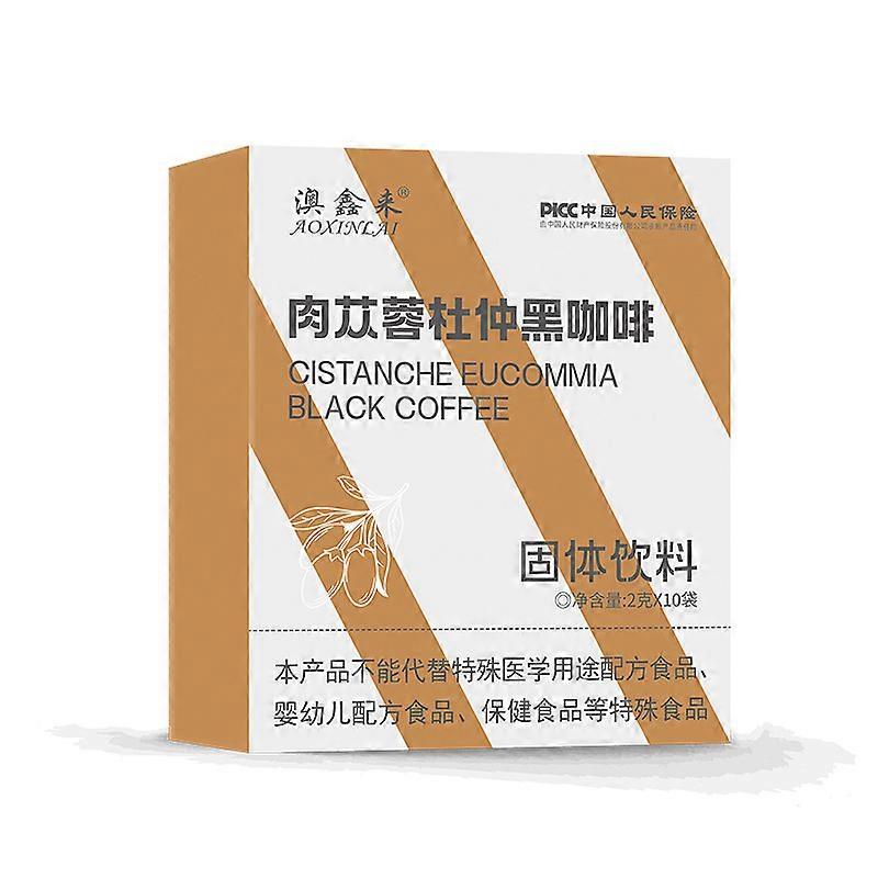 Cistanche eucommia svart kaffe pulverkaffe fast drikke svart kaffe 0 sukker 0 fett svart kaffe