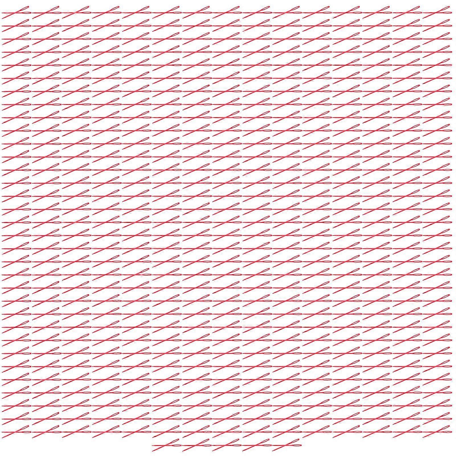 1000db LargeEye műanyag varrótű fonal varrótű DIY varrás kézműves NeedleRed