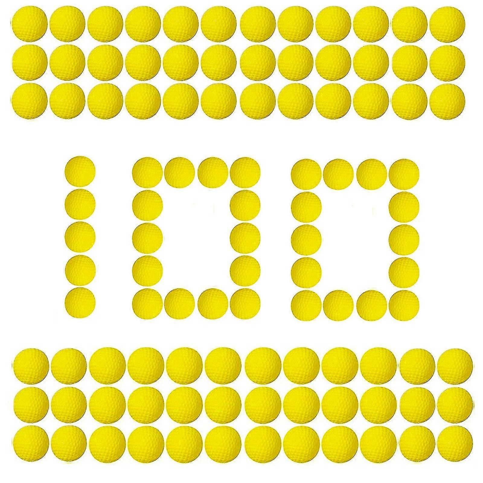 Yellow Bulk Foam Bullet Ball 100 Round Replacement Refill Pack, Compatible With Nerf Rival Blasters Prometheus