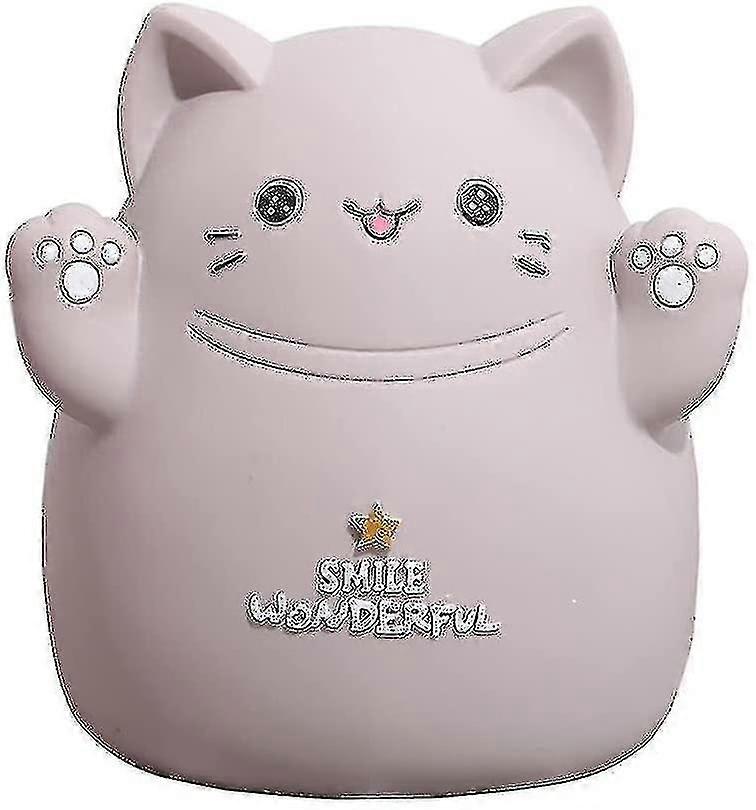 بنك أصبع أطفال كبير - بنك أصبع بلاستيكي - قطة بنك أصبع