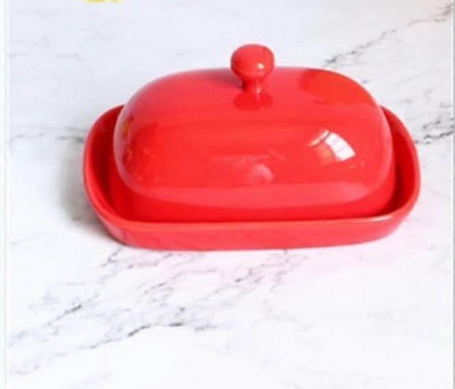 butter dish oiler colored breadbasket kitchen utensils porcelain