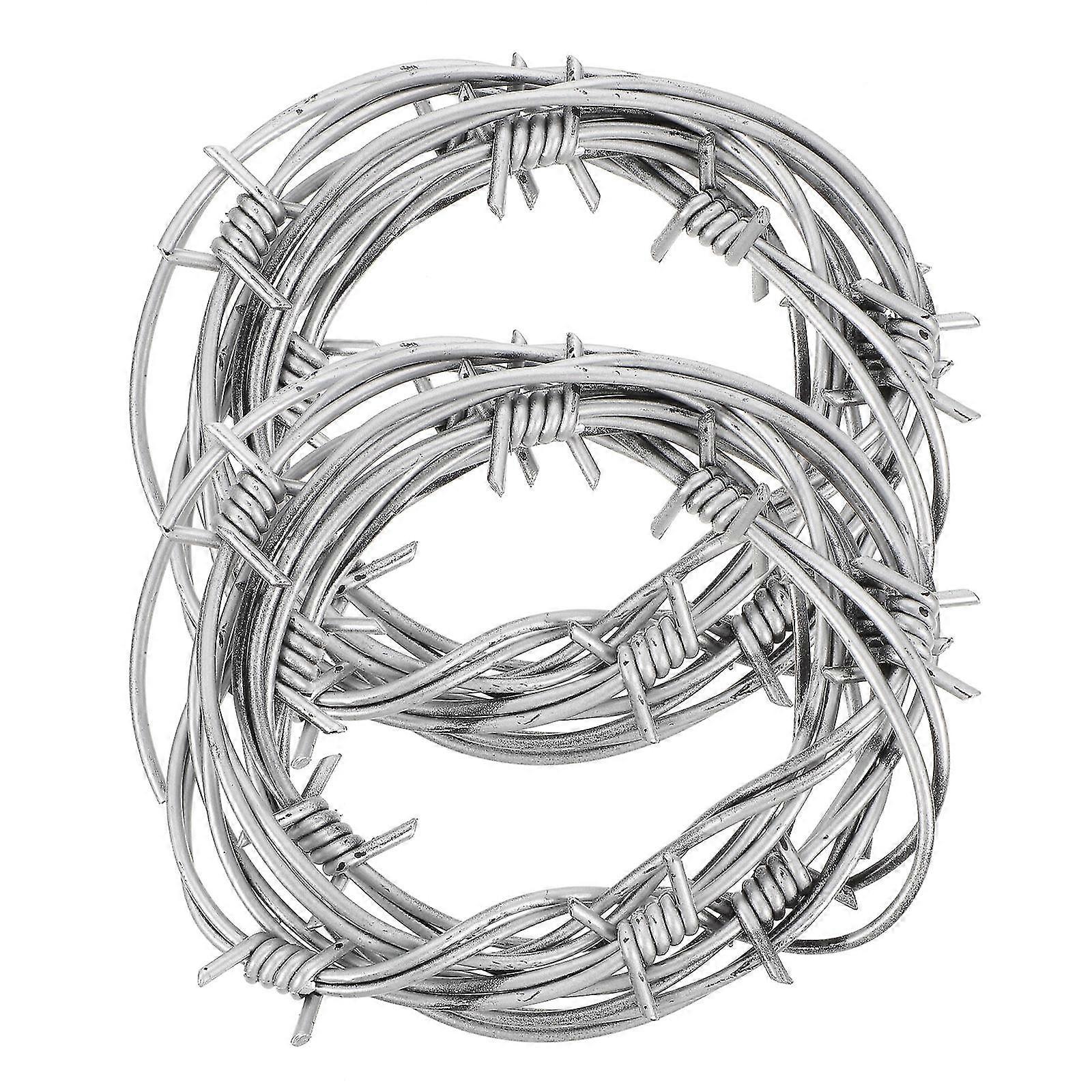Fake Barbed Wires - 2pcs Simulation Barbed Wire For Halloween Prank