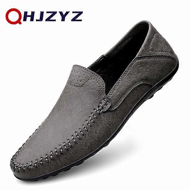 2024 Echtes Leder Herren Loafer Mokassins Schuhe Männer Casual Handgemachte Formelle Slip On Männliche Bootsschuhe Zapatillas Hombre