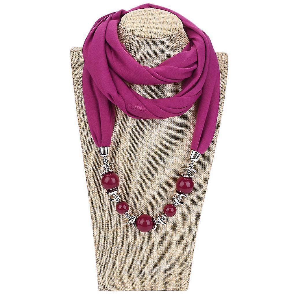 Ethnique léger solide col écharpe luxe perles pendentifs bijoux collier-YuJia