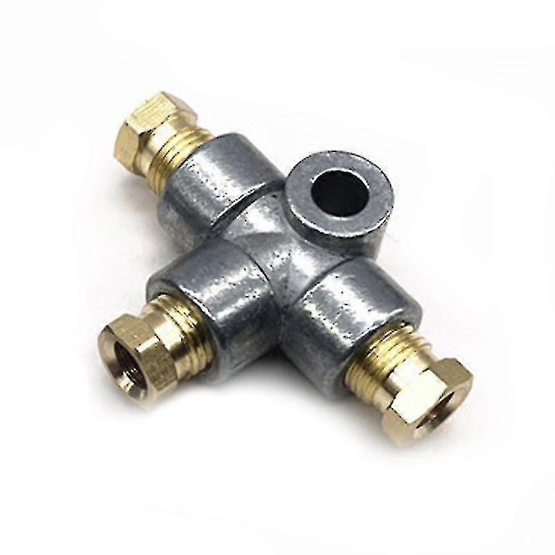 Zinc Alloy 3 Way M10 Brake Line Pipe T Tee Piece Compression Fittings