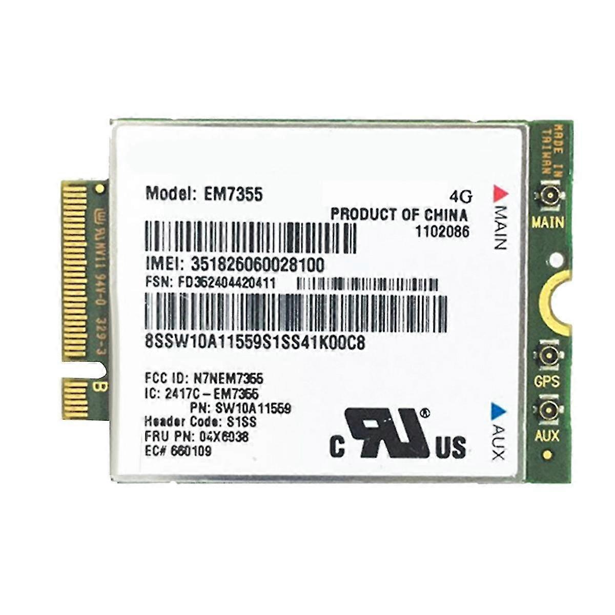 Em7355 Wwan Card 04x6038 Ngff 4g Wifi Card For X1 Carbon L440 L540 T440 T540p X240