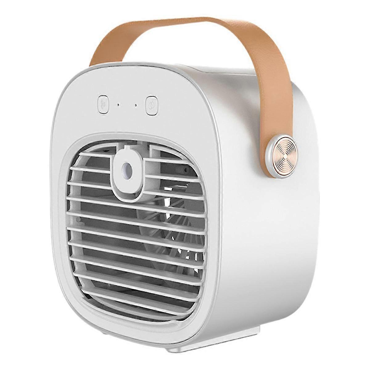 Portatile Mini Condizionatore D'aria Ventilatore Da Tavolo Umidificatore Purificatore (Bianco)
