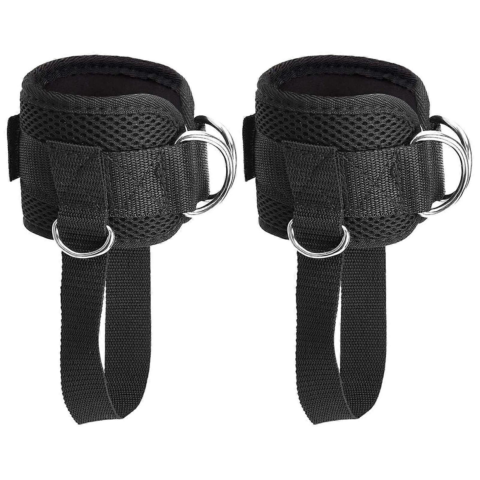 1 Pair Sports Ankle Strap with T-Lock Adapter Comfortable Padded Ankle Cuff Taekwondo Leg Strength Training Sports Protective Gear Tonal Gym Accessori