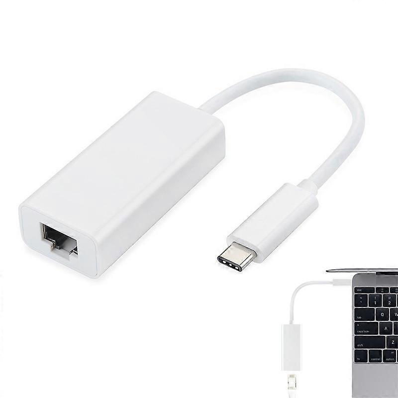 USB-C/TYPE-C to RJ45 Ethernet LAN Internet Cable Adapter for MACBook & TypeC Devices