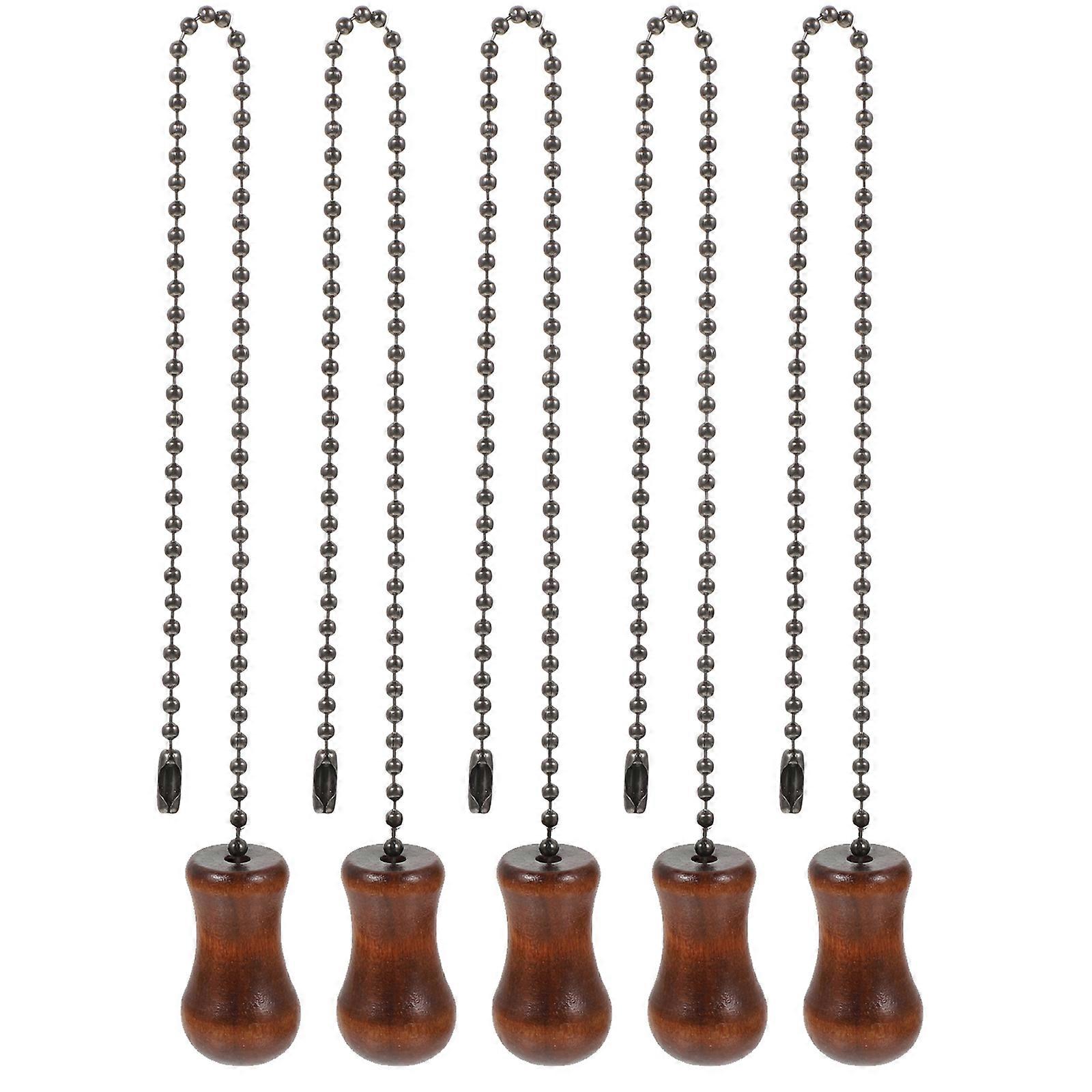 5pcs Ceiling Fan Pull Chain Fan Beaded Pull Chain Light Fixture Pulling Chain