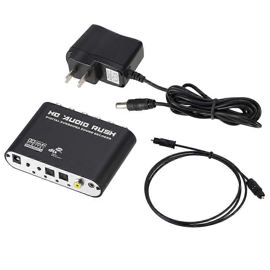 5.1 CH Audio Decoder SPDIF Coaxial to RCA DTS AC3 Optical digital Amplifier Analog Converte amplifier HD Audio Rush