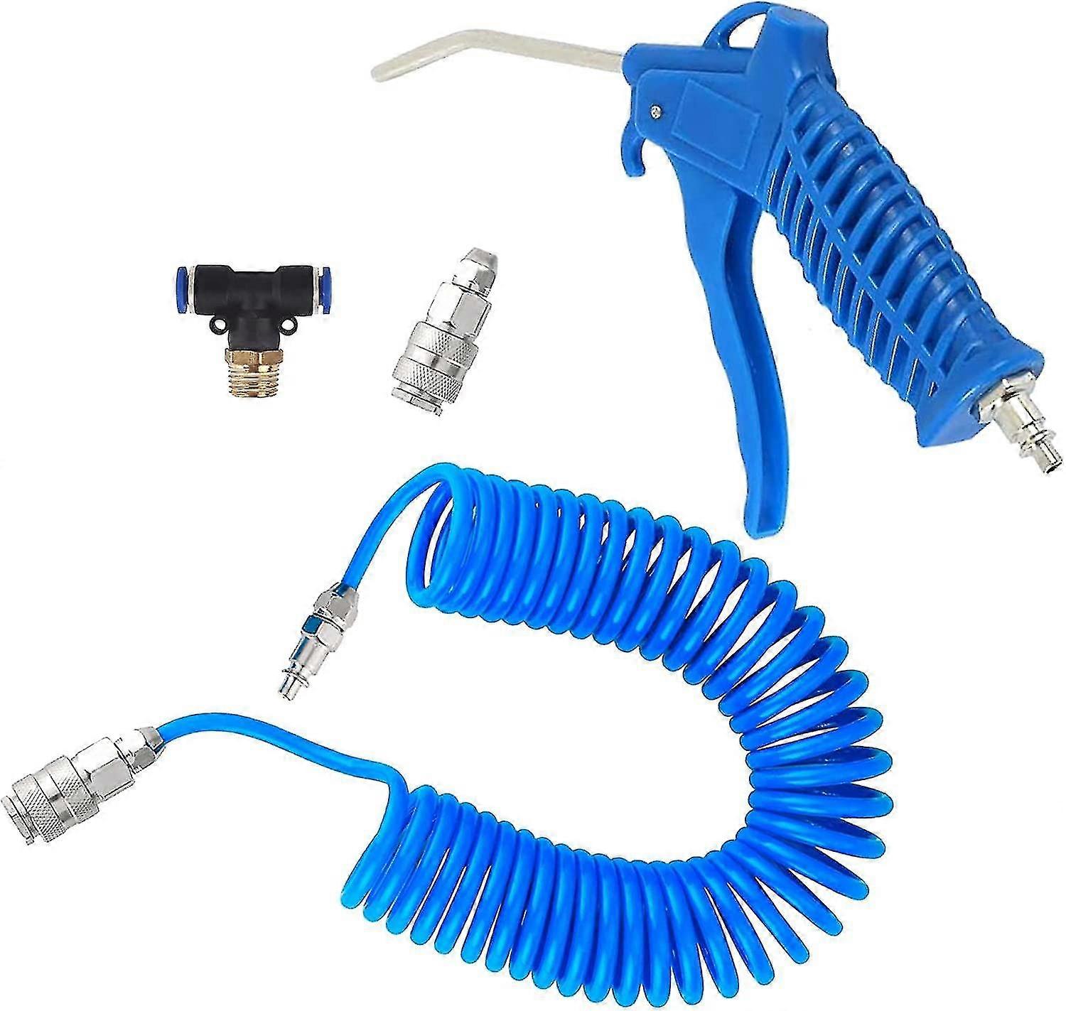 Πιστόλι αέρα Πυροβόλο όπλο Air Duster Πυροβόλο όπλο αεροσκαφών Αξεσουάρ συμπιεστών Εξάρτηση εύκαμπτων σωλήνων Αεροβόλο όπλο αεροσυμπιεστών ανεμιστήρων πυροβόλων όπλων αεροπορικής εταιρείας με τη μάνικα ανάκρουσης 5 μέτρων Βαρύ Ζ