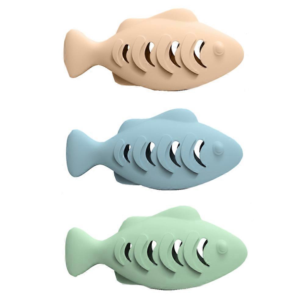 Pet Cat Toy Silicone Fish Chew Toy Cat Stick Fish Bites Cat Supplies