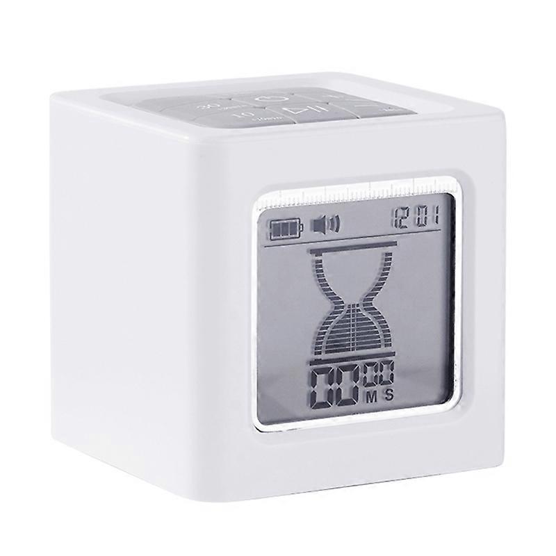 White Cubes Kitchen Timer Cubic Timer Minutes For Time Management Kids Timer