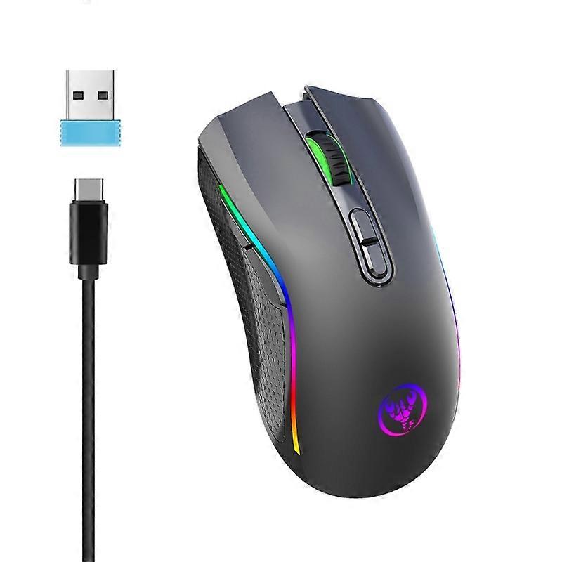 2.4G Gaming Mouse 4800DPI USB Wireless Optical Computer Mice with RGB Backlit