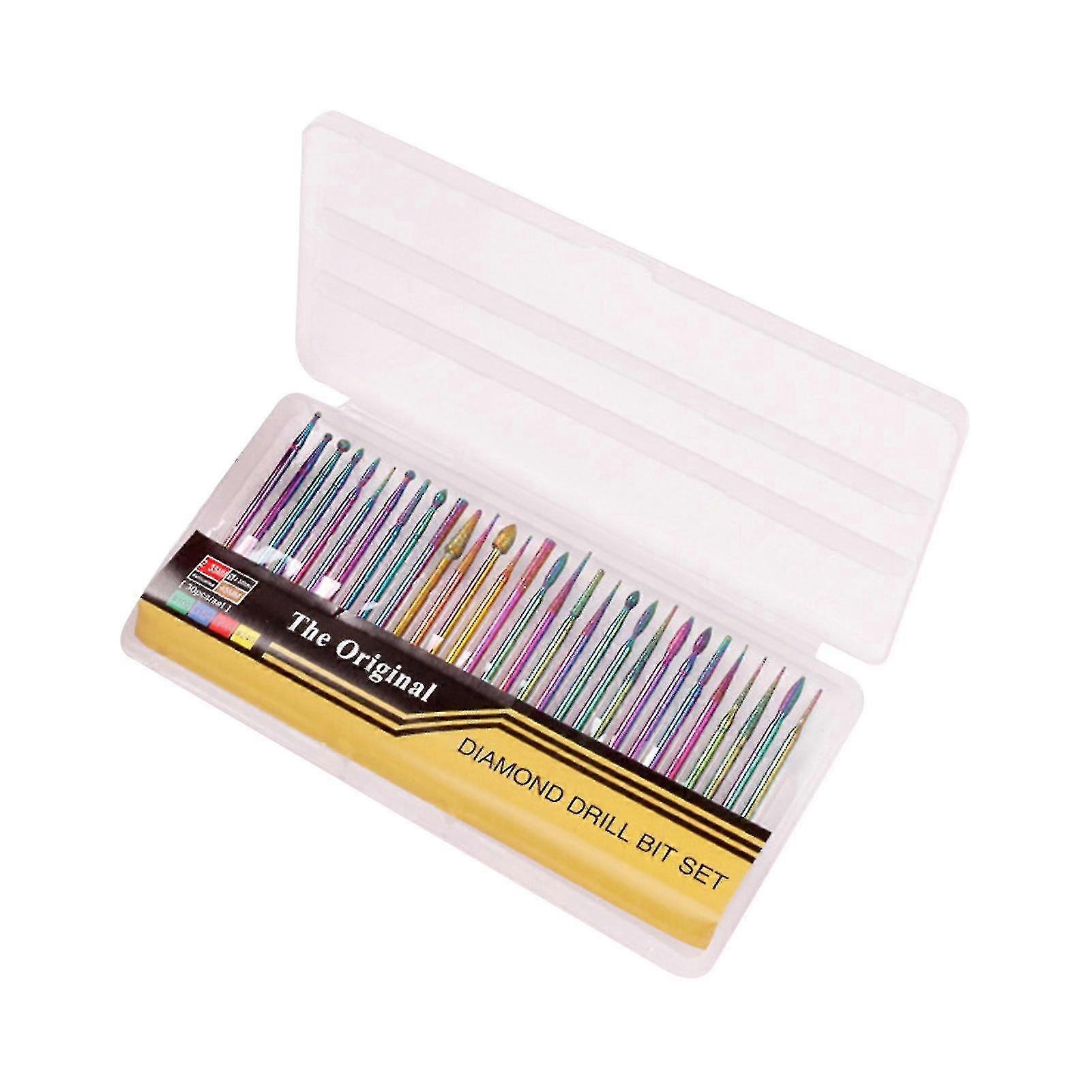 30pcs/set Manicure Polisher Clogging-free Excellent Durability Fine Workmanship Nail Grinding Polisher Drill Bites For Women