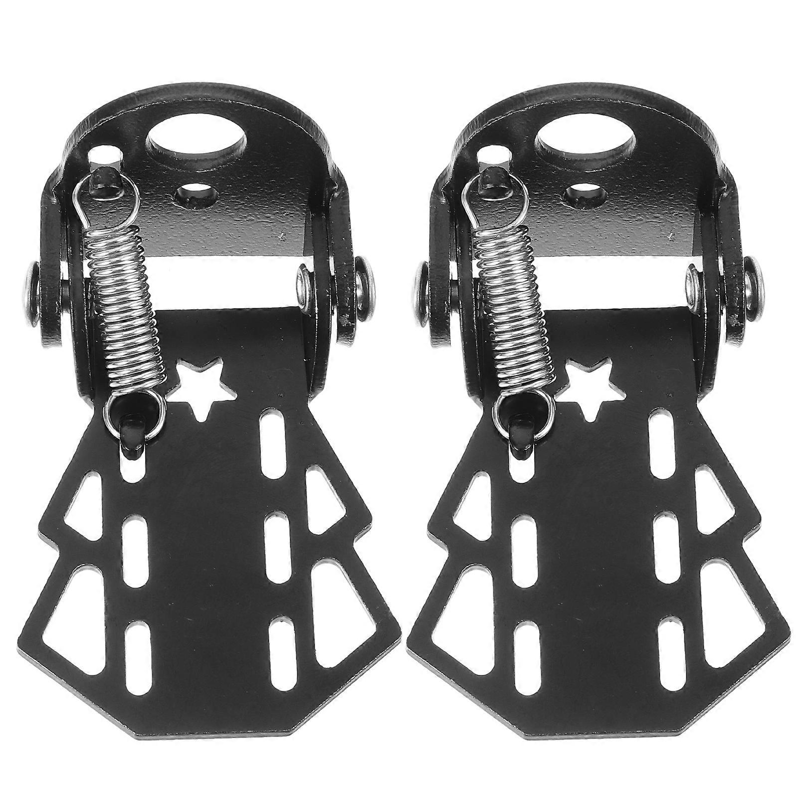 2Pcs Bicycle Rear Pedals Folding Bike Rear Pedal Non-Slip Rear Seat Footrest Pedals