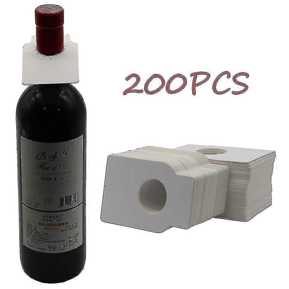 Wine Bottle Cellar Label, 200 Pieces Wine Bottle Neck Tags