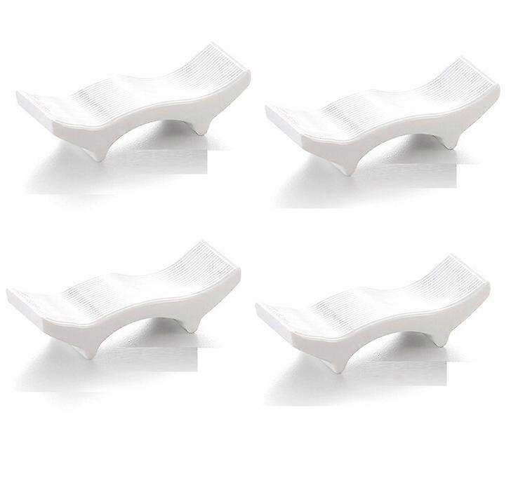 5pcs Mélamine Chopstick Rest Imitation Porcelaine Cuillère Reste Chopstick Rest pour Hôtel et Résidentiel