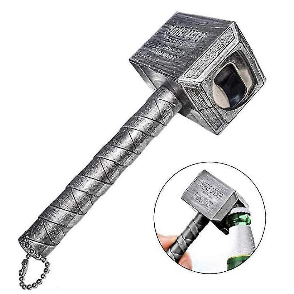 Beer Bottle Opener,the Shape Of Thor's Hammer,perfect For Bar,silver