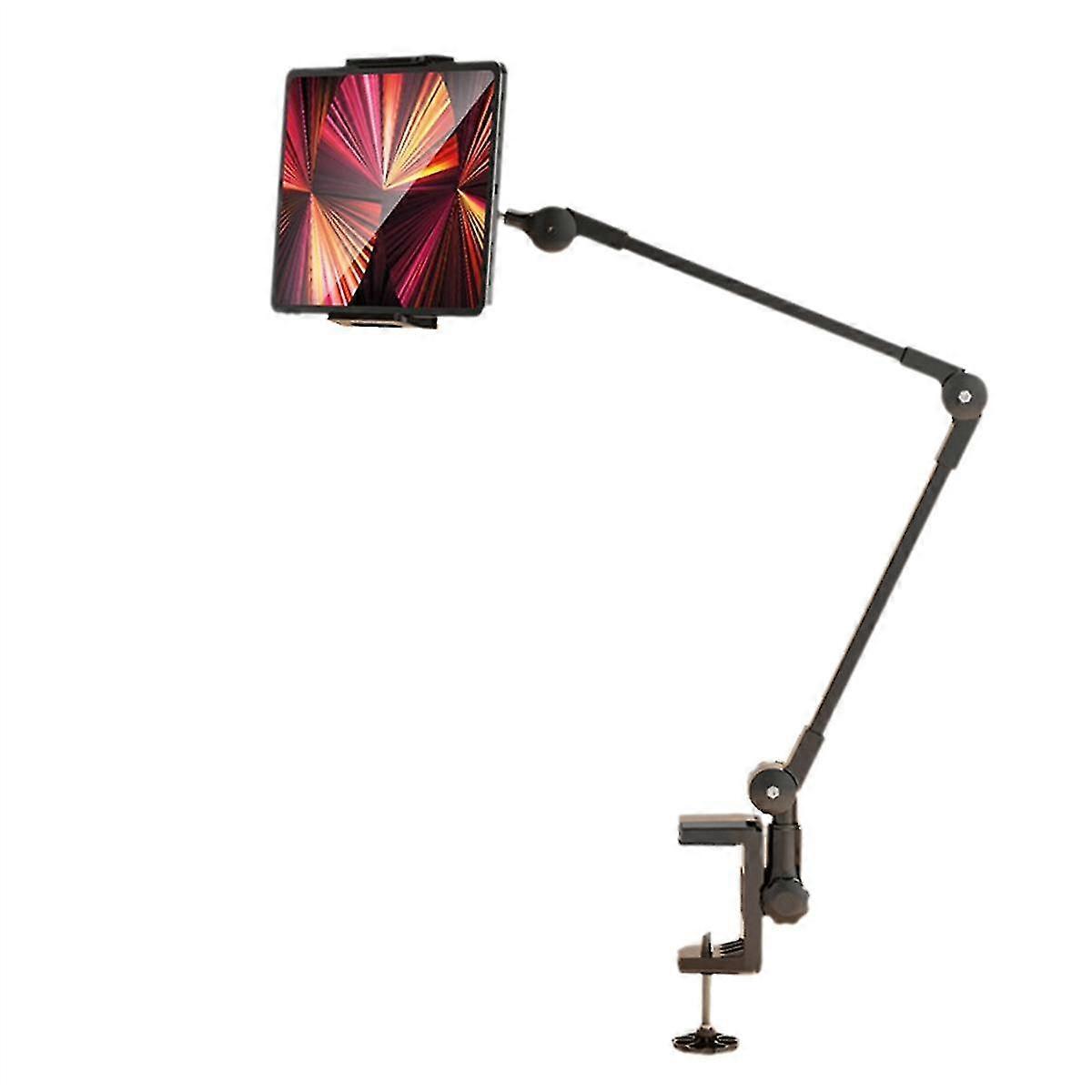 كسول شخص قوس قرص حامل مكتب قابل للتعديل قابل للطي ذراع قرص قوس أسود