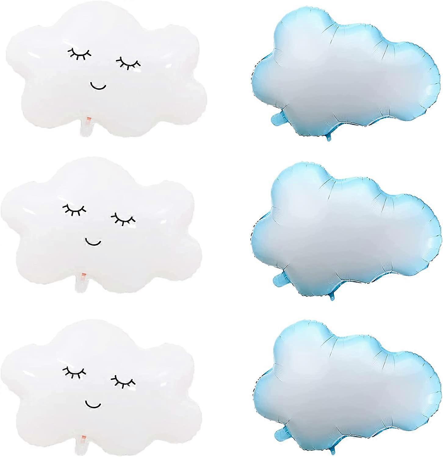 6 Pcs Smile Cloud balloon