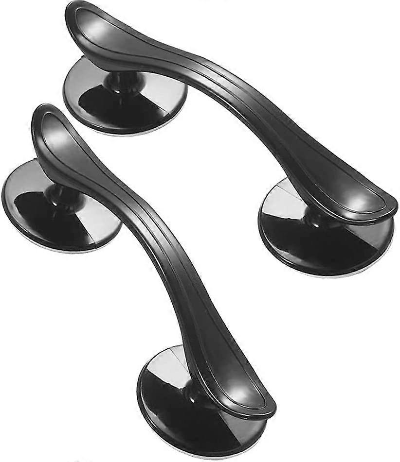 2 Pcs Sliding Door Window Wardrobe Handle ,Self- Adhesive(Black)