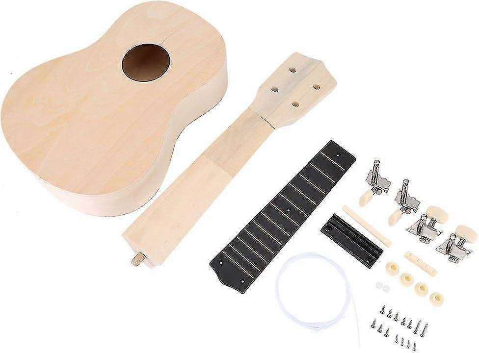 Diy Ukelele; Make Your Own 21'' Hawaii Ukulele Kit Children Diy Toys Assembling Set