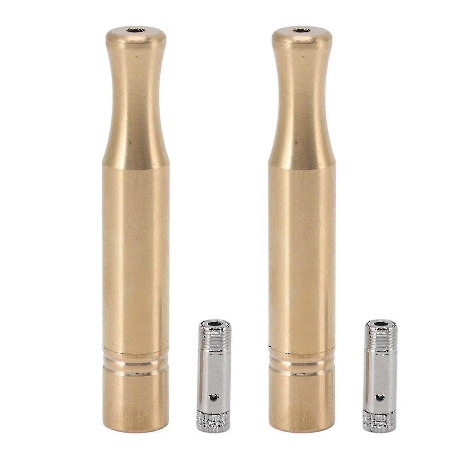 Copper Cigarette Holder with Detachable Filters - 2 Sets, 2.36in Smoking Tube for Men