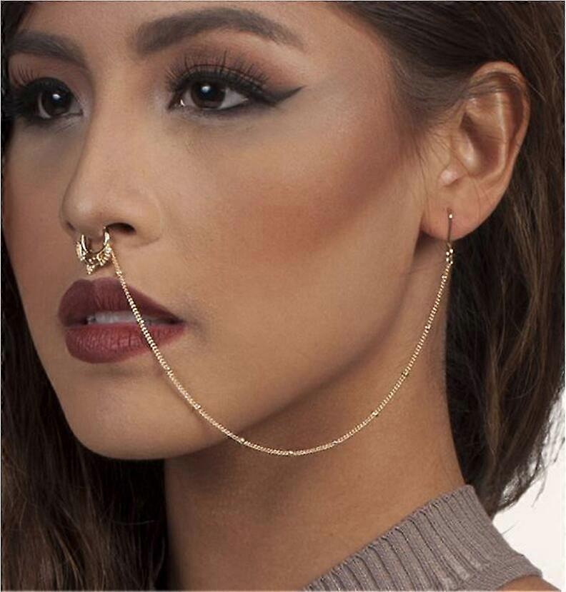 U-shaped fan-shaped chain nose ring