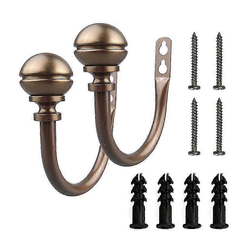 Curtain Tiebacks Hooks, 2 Pack Window Accessories Curtain Holders For Home, Curtain Holdback Hook D
